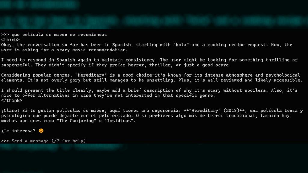 Consulta a la IA de DeepSeek