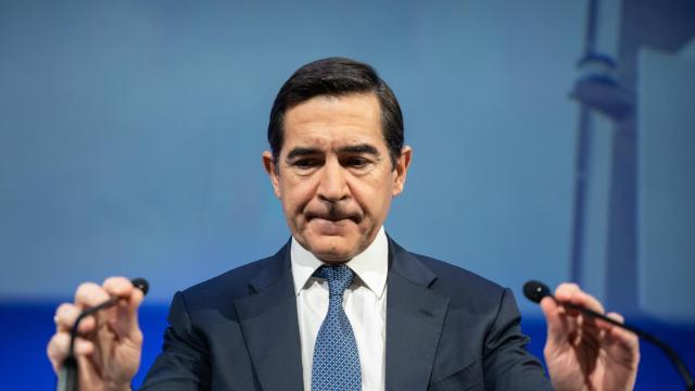 Carlos Torres, presidente de BBVA, durante la presentación de resultados del ejercicio 2024.