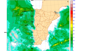 El descuelgue de un vórtice en Andalucia.