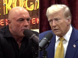 Donald Trump, en el pódcast de Joe Rogan a pocos días de las elecciones.