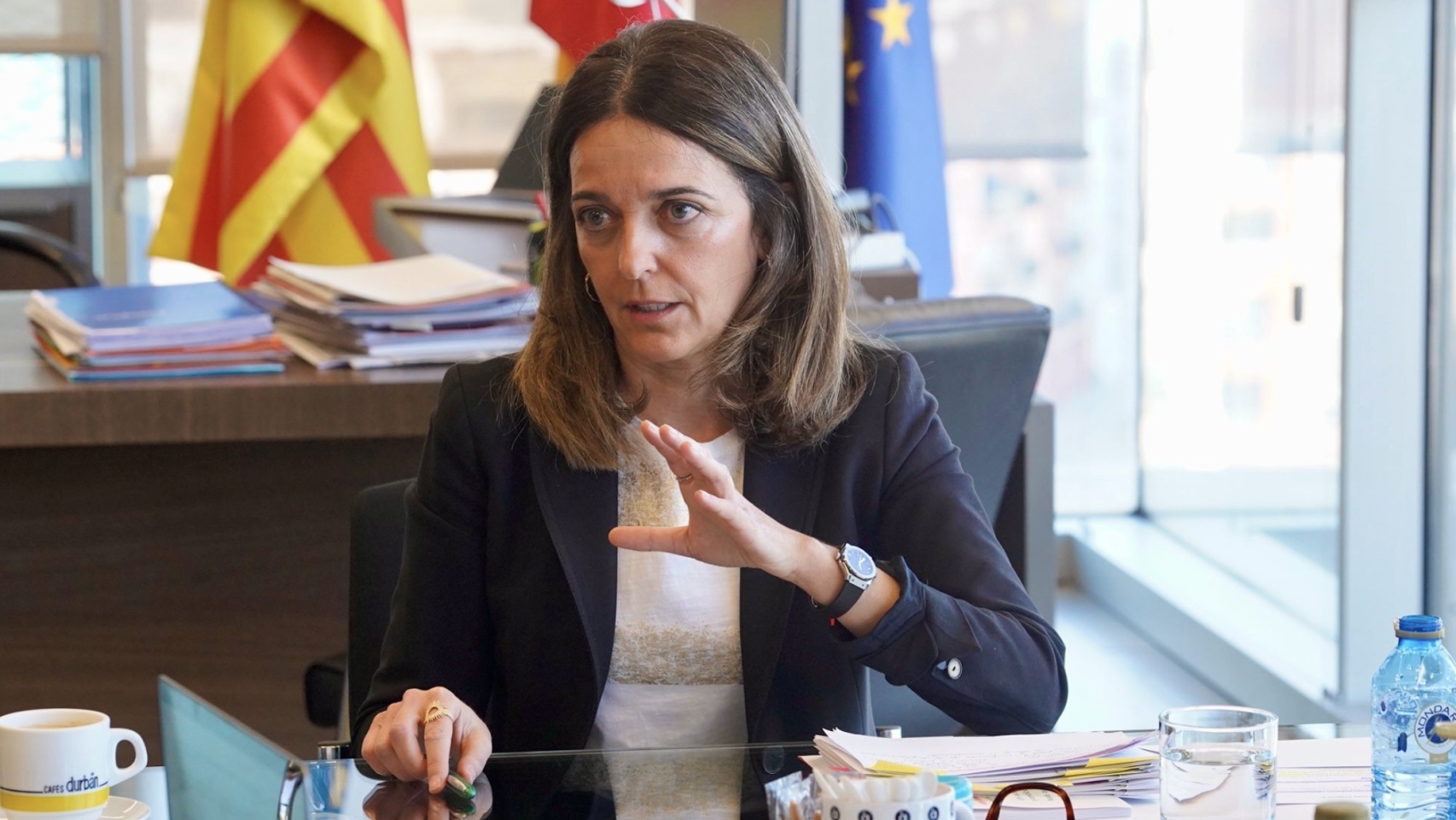 La consellera de Justicia, Nuria Martínez, durante la entrevista de EL ESPAÑOL. Vicent Bosch