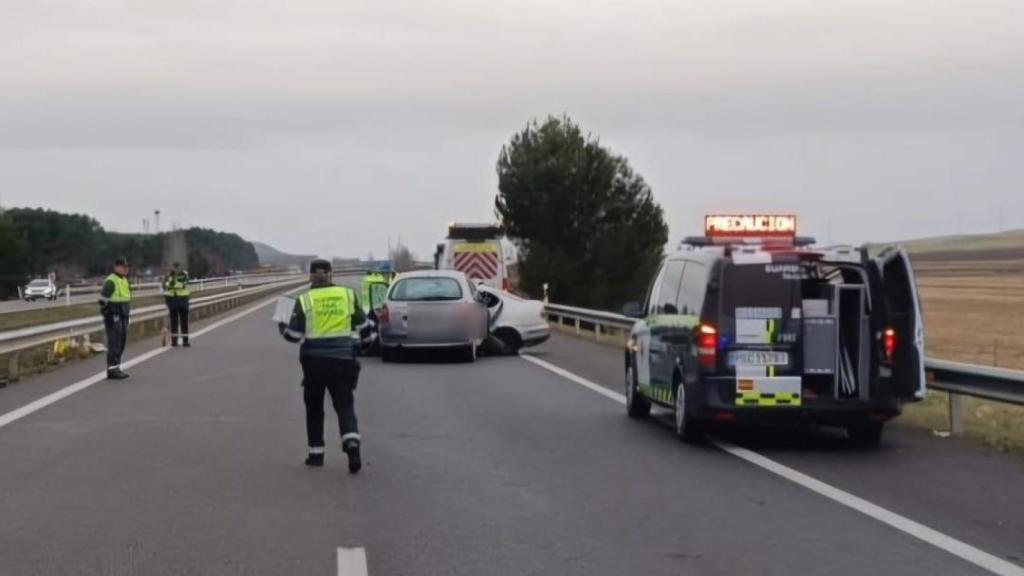 Accidente de tráfico en Almudevar (Huesca).