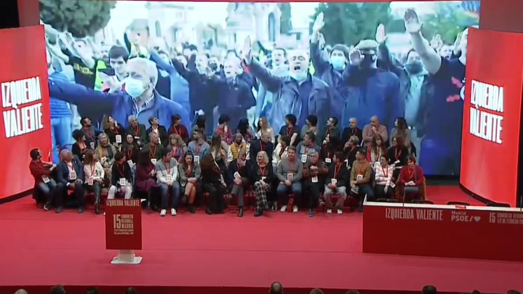 Marchas nazis en el vídeo del Congreso del PSOE Madrid