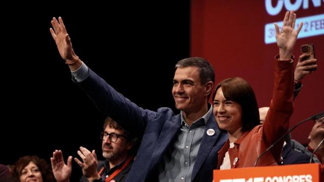 Pedro Sánchez y Diana Morant, durante el XV Congreso del PSPV-PSOE.