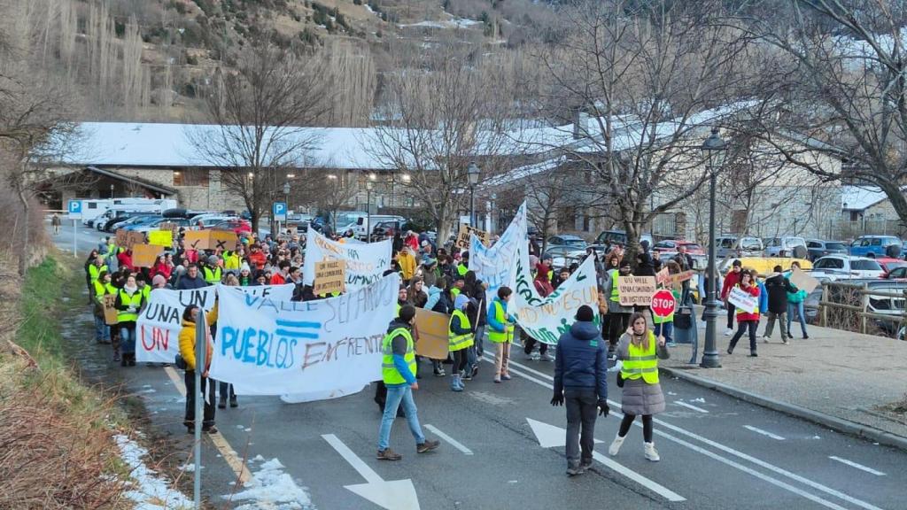 Manifestación en Castejón.