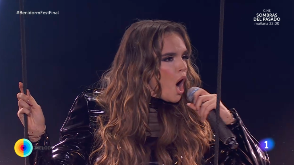 Melody en la final del Benidorm Fest 2025.