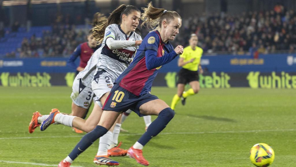 Caroline Graham, durante el partido contra el Levante.