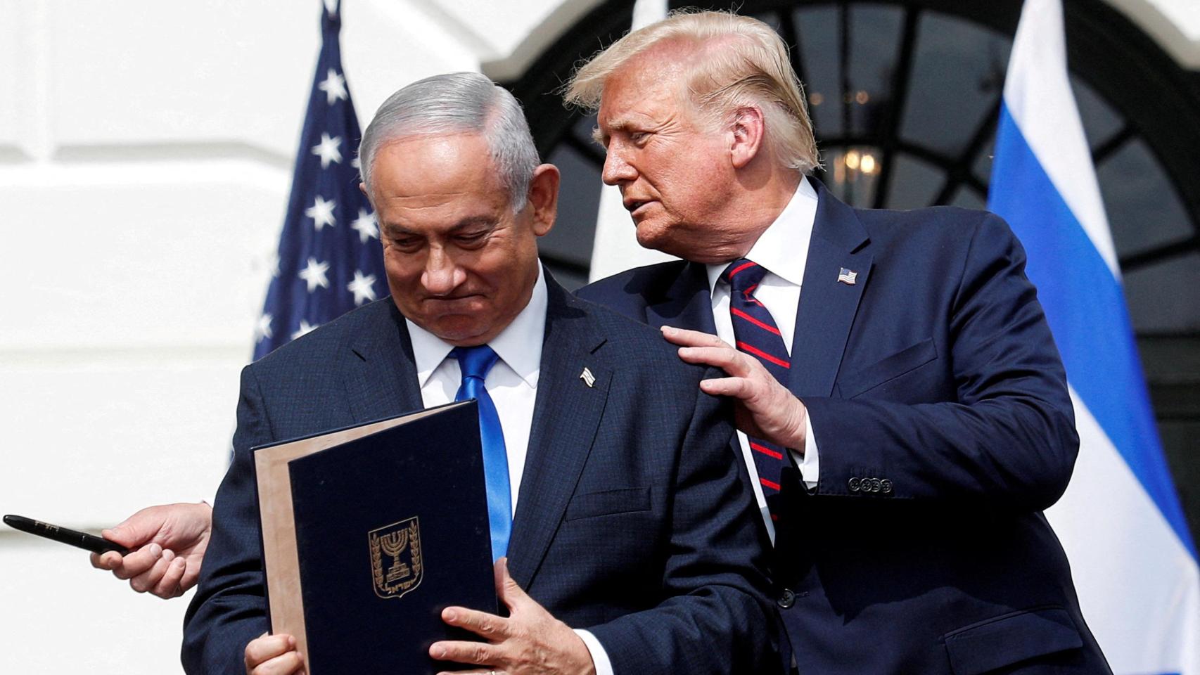 El presidente estadounidense, Trump, recibe a los líderes para la ceremonia de firma de los Acuerdos de Abraham en la Casa Blanca en Washington. Foto archivo.
