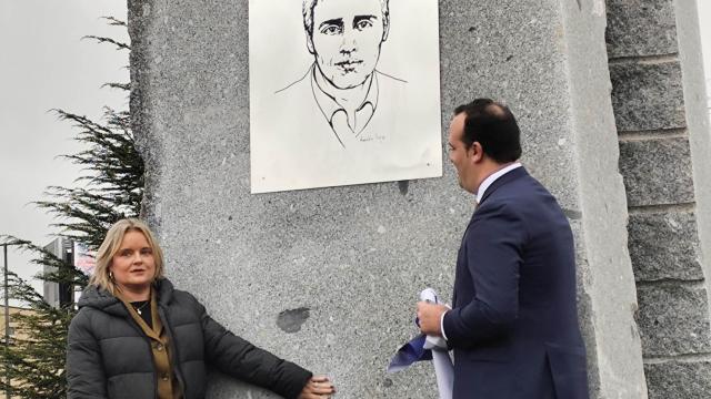 Santa Marta perpetúa con una escultura la memoria de Miguel Ángel Blanco