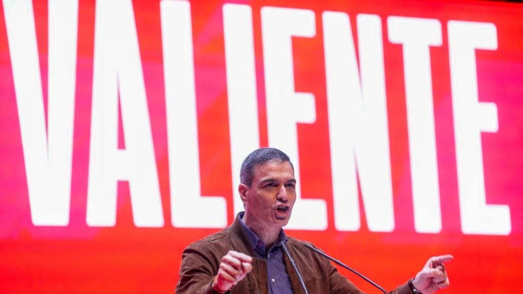 El presidente Pedro Sánchez, este domingo durante la clausura del Congreso del PSOE de Madrid.