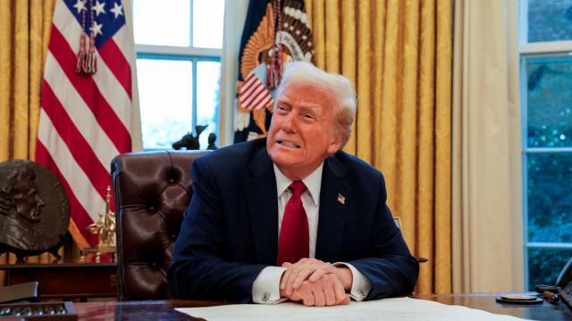 Donald Trump, presidente de Estados Unidos, en el Despacho Oval de la Casa Blanca.