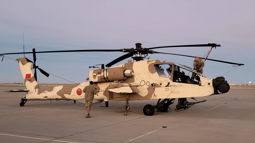 Helicóptero Apache marroquí