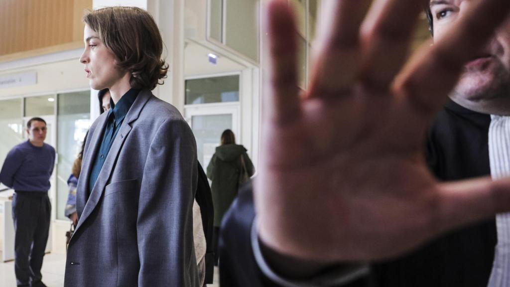 Adele Haenel, en el juzgado. Foto: EFE/EPA/TERESA SUAREZ