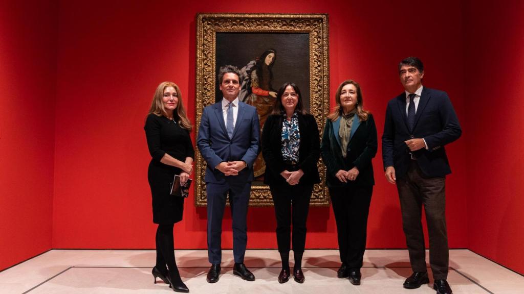Lourdes Moreno,  Javier Mendizábal, Mariana Pineda, Valme Muñoz y Javier Ferrer en la presentación.