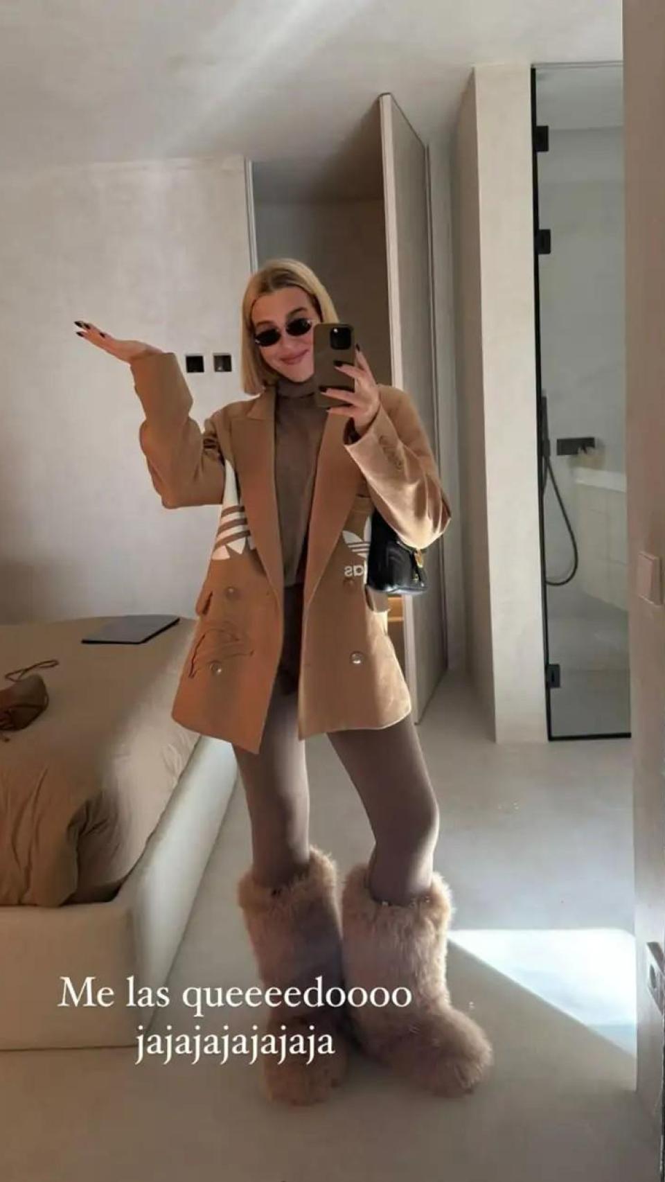 Alba Díaz, en un 'stories' de Instagram.