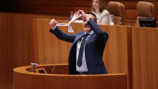 David Hierro rompe la agenda 2030 en las Cortes en una imagen de archivo