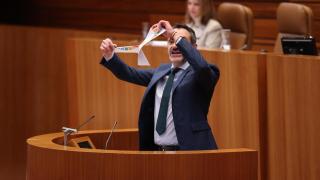 David Hierro rompe la agenda 2030 en las Cortes en una imagen de archivo