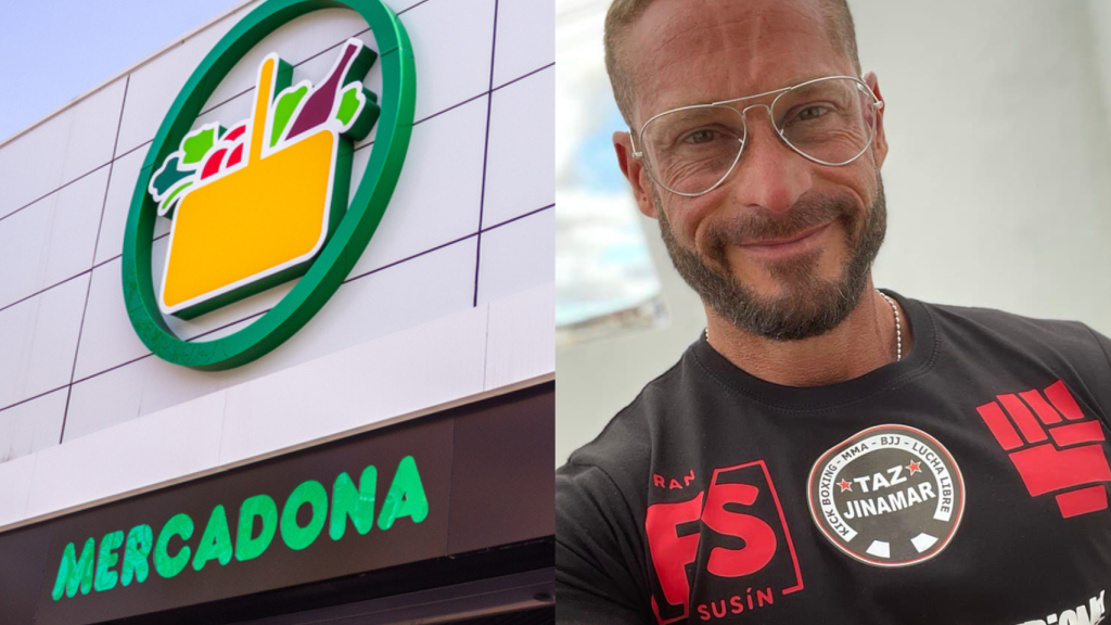 Un supermercado de Mercadona y el nutricionista Fran Susín.