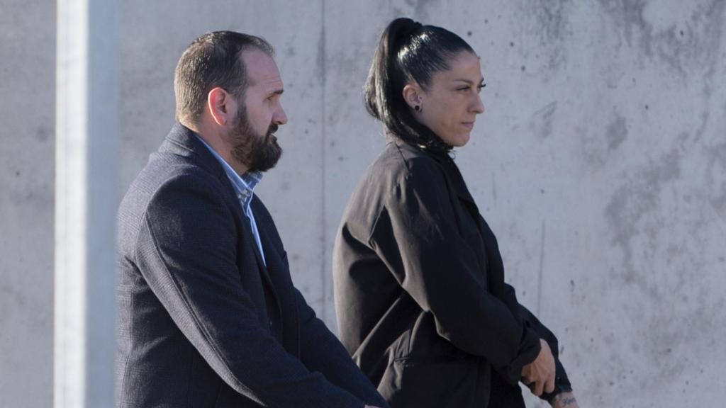 Jenni Hermoso, a su llegada a la Audiencia Nacional, este lunes.