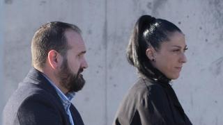 Jenni Hermoso, a su llegada a la Audiencia Nacional, este lunes.