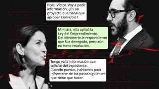 Recreación de una parte de la conversación entre Reyes Maroto y Víctor de Aldama