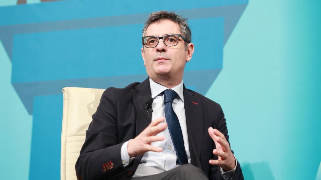 Félix Bolaños, en el acto de este lunes en Sevilla en la sede de la Fundación Cajasol.