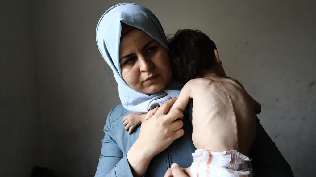 Una de las fotografías de la exposición 'Gaza: el eco de los olvidados'.