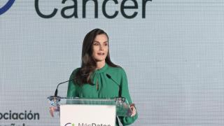 Letizia, en el acto institucional del Día Mundial Contra el Cáncer.