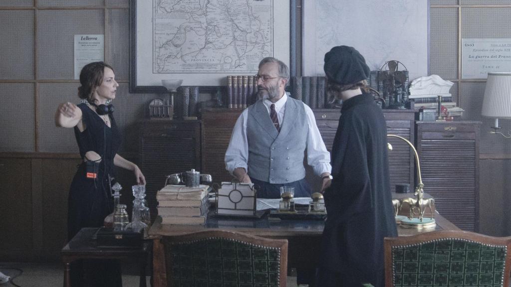 Paula Ortiz durante el rodaje.