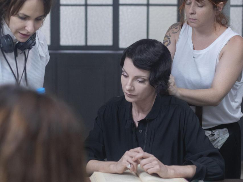 Rodaje de 'La virgen roja'.