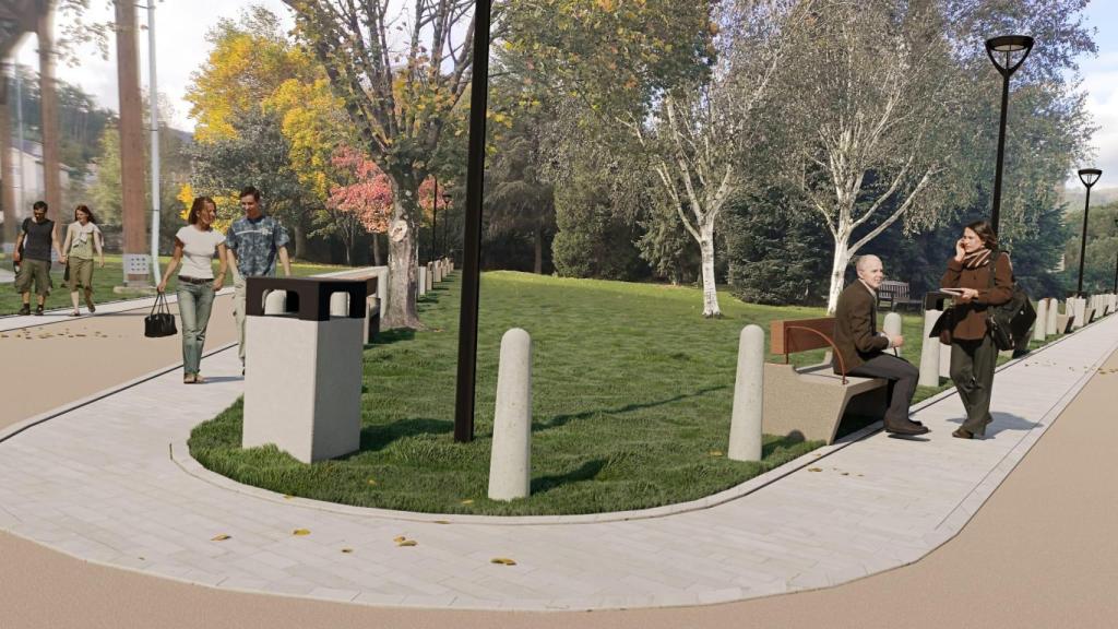 Otra recreación del entorno de la Torre de Celas.