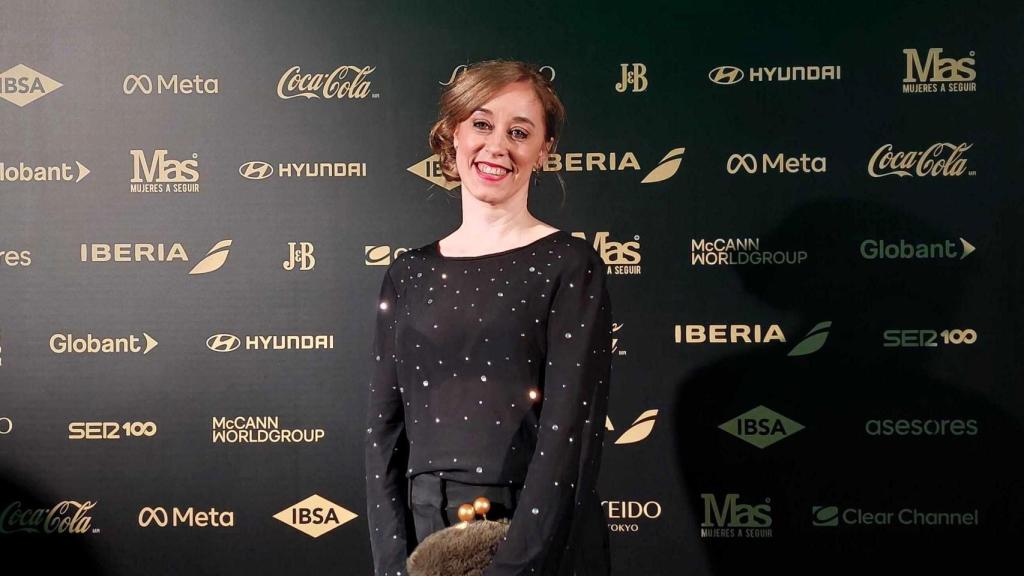 Ariadna Mechó, duranta la última edición de los Premios MAS, en la que ha resultado ganadora en la categoría de Ciencia