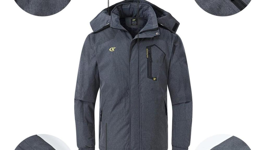 YuKaiChen Chaqueta de Snowboard Impermeable para Hombre