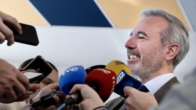 Azcón, este martes.