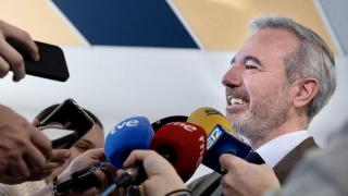 Azcón, este martes.