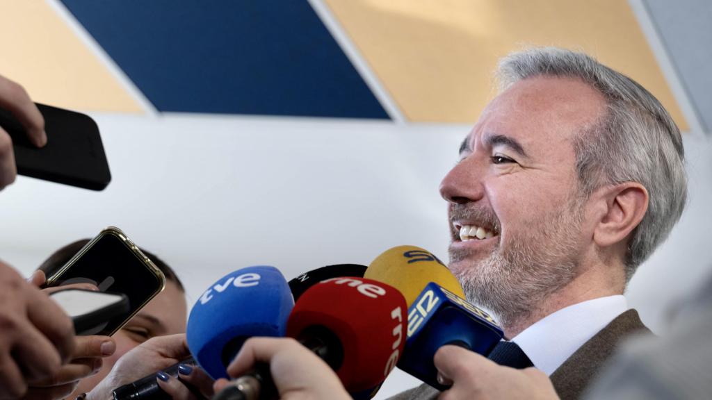 Azcón, este martes.