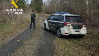 Un agente de la Guardia Civil participando en un dispositivo de búsqueda de una persona desaparecida.