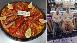 Esther, Santiago y el arroz con bogavante