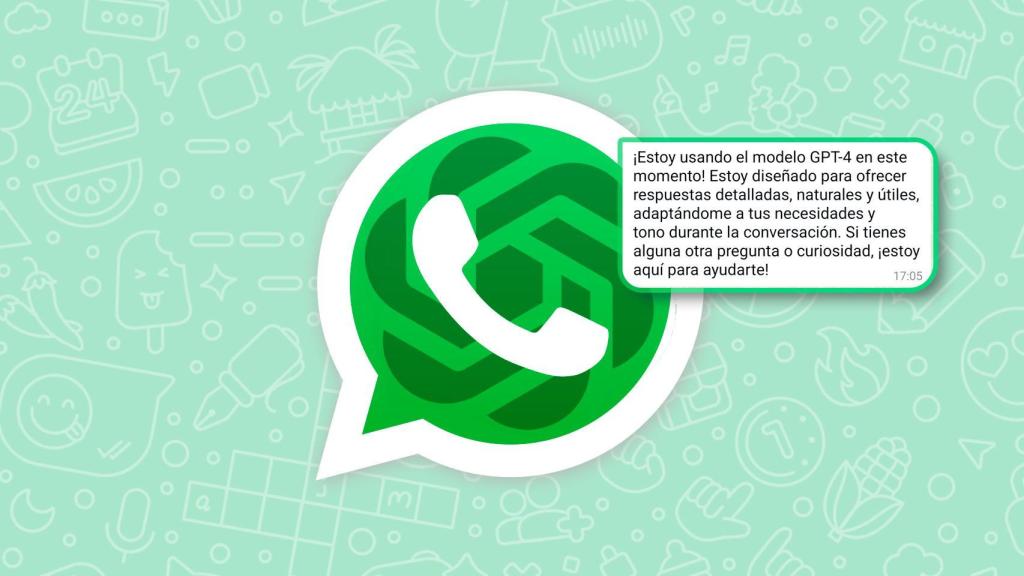 Fotomontaje de ChatGPT en WhatsApp