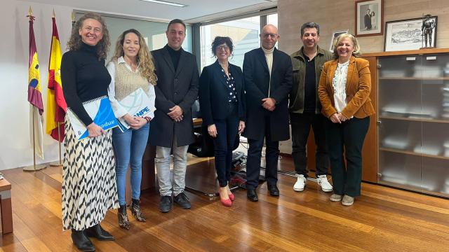 Reunión entre UGT, ANPE y la Consejería de Educación. Foto: ANPE.