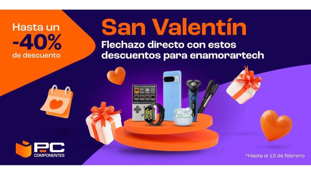 Ofertas de San Valentín en PcComponentes con hasta el 40% de descuento: 5 regalos para sorprender a tu pareja