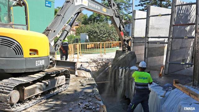 Una obra en Málaga.