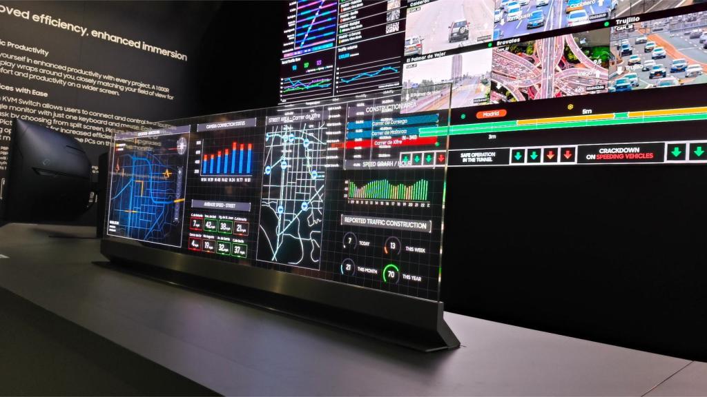 Las pantallas Transparent MicroLED de Samsung pueden ser muy útiles en salas de control