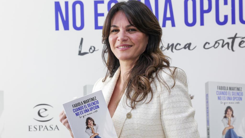 Fabiola Martínez, en la presentación de su libro.