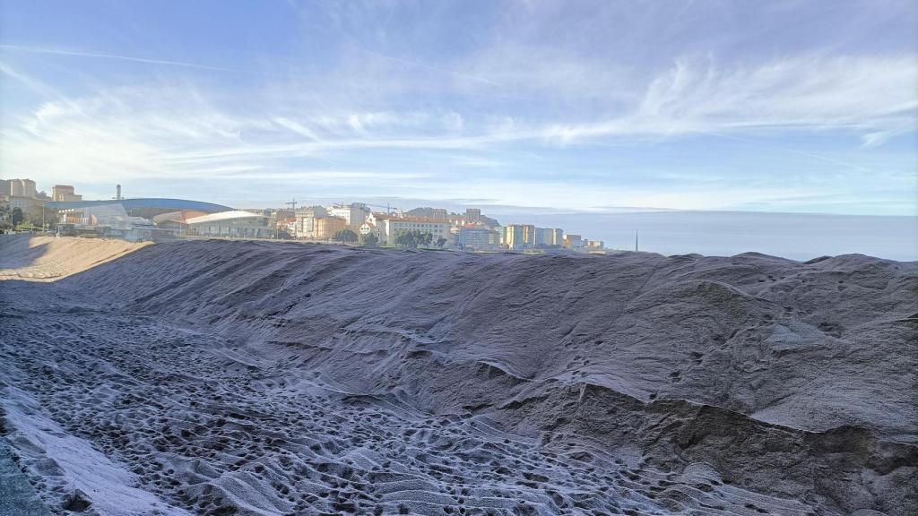 La duna de Riazor, este miércoles.