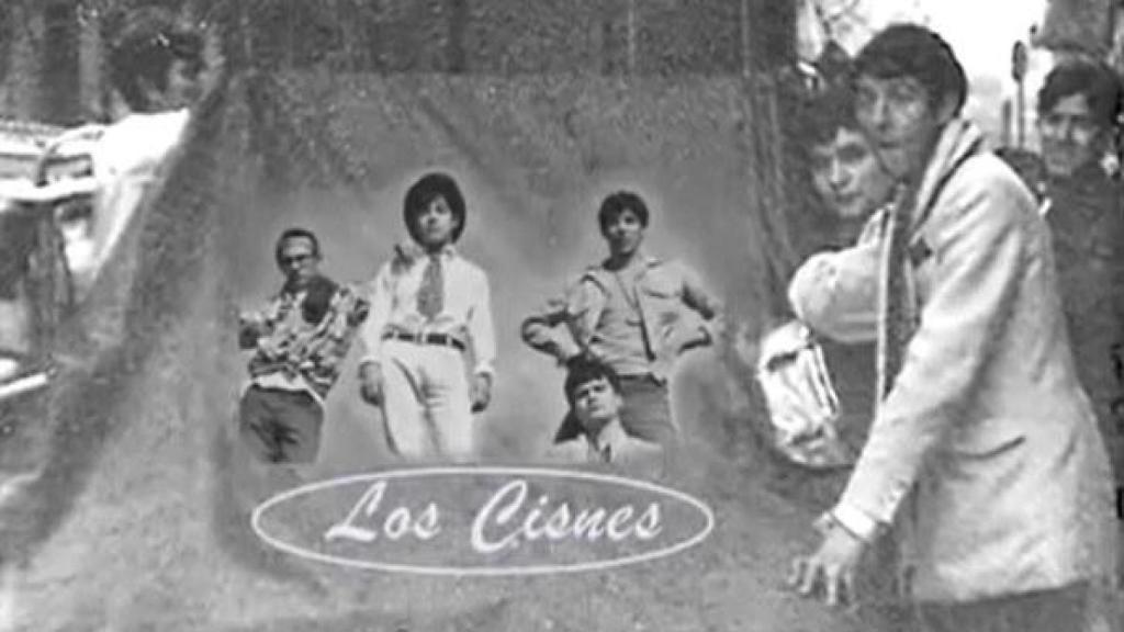 Grupo Los Cisnes, en 1968: Tey, Chema, Ramón y Manolo
