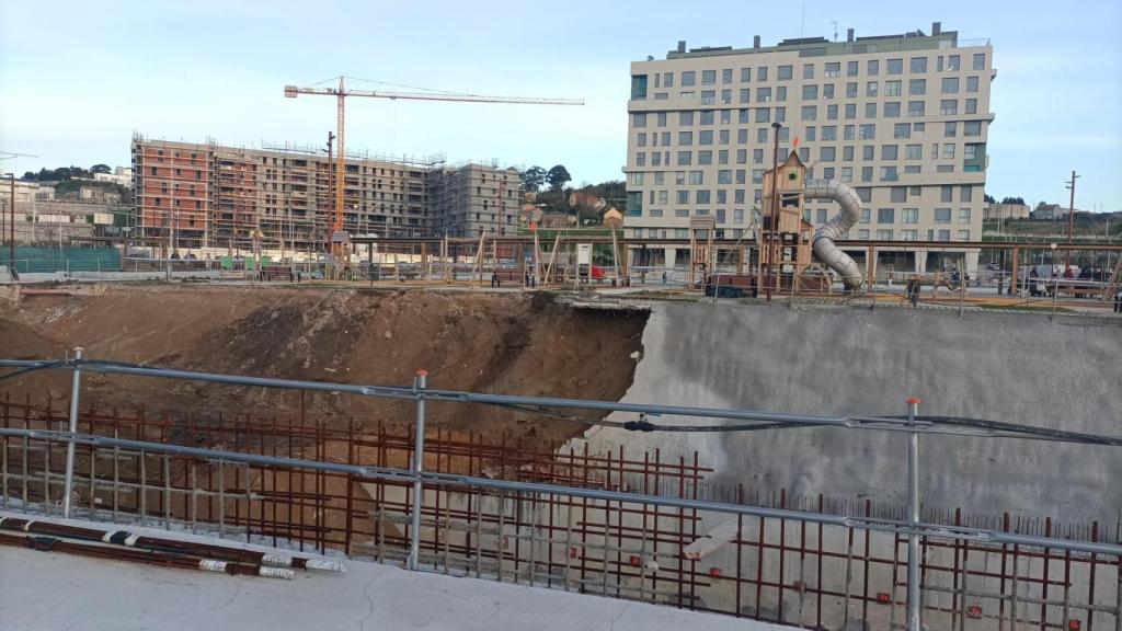 Derrumbe en Xuxán, cercano al parque infantil.