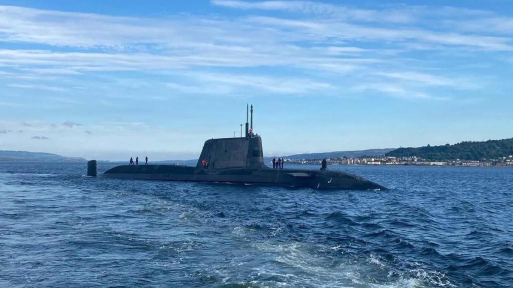 HMS Anson en la costa este de los Estados Unidos.