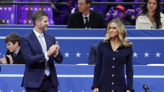 Eric Trump y su esposa Lara en la investidura de Donald Trump en el Capitolio, el pasado 20 de enero.