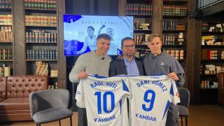 Raúl Guti, Cordero y Dani Gómez.